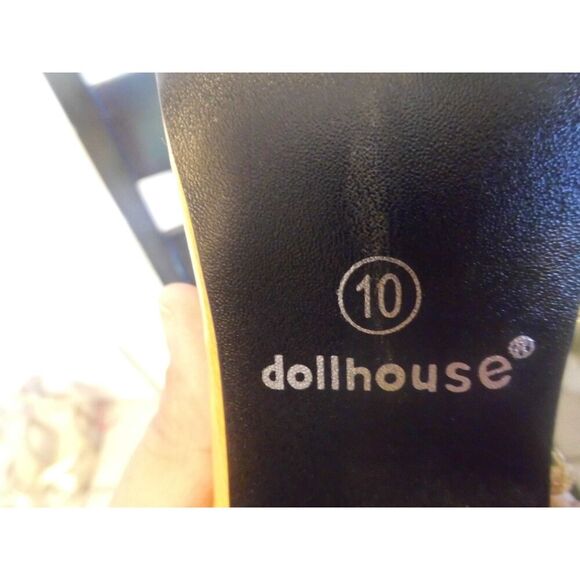 Doll House Yellow Bow pointy tip pumps - Picture 6 of 8